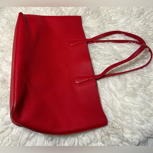 Tory Burch Brody Liberty Red Leather Tote - Picture 7 of 14